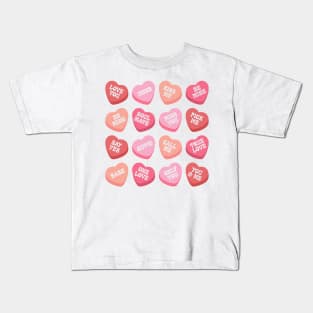 Retro heart candy I love You Kids T-Shirt